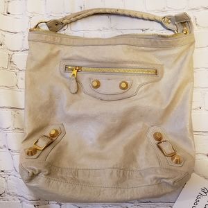 Balenciaga Day Bag Cream Giant Hardware Hobo